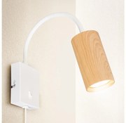 Brilagi Brilagi - Rugalmas fali lámpa SELE 1xGU10/30W/230V fehér/tölgy dekor BG1381