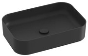 Ravak XJX0D155001 - Munkalapra helyezhető mosdó CERAMIC SLIM 55x37 cm kerámia/fekete