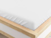 Mikroszálas fehér gumis lepedő 160 x 200 cm