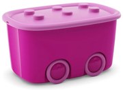 KIS Tároló doboz FUNNY L 46l lila