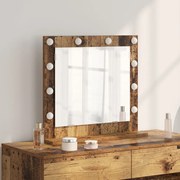 Toalett Tükör Öreg fa 60 x 55 x 18 cm Megmunkált fa és üveg