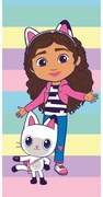 Pamut gyerek fürdőlepedő 70x140 cm Gabby´s Dollhouse Colors – Jerry Fabrics