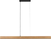 TK LIGHTING 1448 TEO Modern Led Függesztett Lámpa Fekete, Világos Fa LED IP20