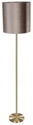 Állólámpa Sárgaréz Taupe Bársony Árnyékolóval 50cm - Simplo