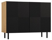 MIX Kama 2 komód, tölgy-fekete