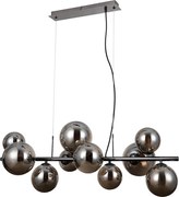 ITALUX PND-406007-10A-BCR - Csillár zsinóron CANELLO 10xG9/5W/230V fekete