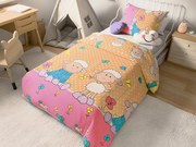 Krepp ágynemű kiságyhoz BÁRÁNYOK krémszínű Ágyneműhuzat mérete: 45 x 65 cm | 90 x 135 cm