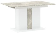 GREYS Étkezőasztal Márvány/Fehér Színben 134 cm