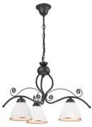 Csillár láncon RETRO II 3xE27/60W/230V antracit