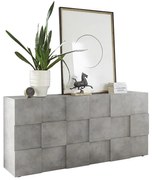 SERIAN betonszürke komód