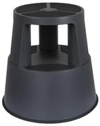 Gurulós polipropilén zsámoly, WEDO, sötétszürke (CSW2312)