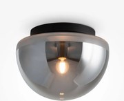 MAYTONI MOD270CL-01B GLASSY Modern Mennyezeti Lámpa Fekete, Füstös E27 IP20