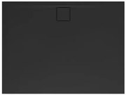 Zuhanytálca négyszögletes SAT Vision 100x80 cm öntött márvány fekete SATSVVI10080C