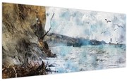 Kép - Zátony, akvarell (120x50 cm)