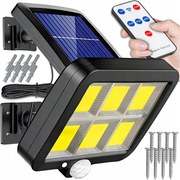 Kültéri napelemes kerti lámpa alkonyati mozgásérzékelővel Led Távirányító