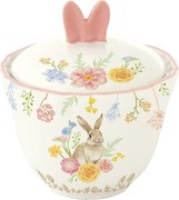 Húsvéti nyuszis porcelán cukortartó 180 ml díszdobozban