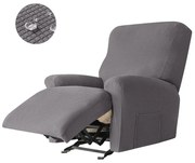 Relax Fotel Huzat (enyhén vízlepergető, 1 üléses, sötétszürke, rugalmas)