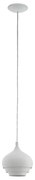 Eglo 97212 - CAMBORNE kábellel szerelt függőlámpa 1xE27/60W/230V fehér átmérő 190 mm