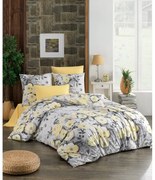 BedTex Pamut ágynemét Alisa sárga, 140 x 220 cm, 70 x 90 cm