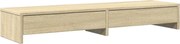 vidaXL sonoma tölgyfa monitorállvány fiókokkal 100 x 27 x 15 cm