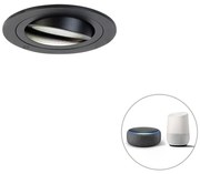 Okos beépíthető spotlámpa fekete, Wifi-vel GU10 - Rondoo