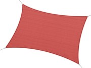 Outsunny Téglalap alakú Árnyékoló Vitorla 4x6m Külső UV Védelem Vászon 185g/m² HDPE, kert, terasz, szabadtéri patio, medence, erkély, terrakotta tégla