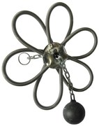 Kéményseprő, átmérő 200 mm, beleértve a súlyokat is. Acélrugók (lánccal állítható)