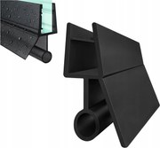 Fekete Szélvédő Zuhanykabin Tömítés 6-8mm Kádparaván 50CM