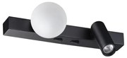 Ideal Lux - LED fali lámpa PING PONG 2xLED/3W/230V CRI 90 fekete
