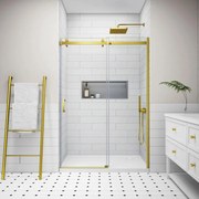 Milano Gold toló zuhanyajtó, 120x195cm, 8mm, NANO