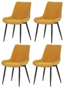 DCL-218 YEL2 étkezőszék szett, 4 db