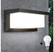 LED Kültéri lámpa izzóval szürkületérzékelővel NEELY 1xE27/9W/230V IP54