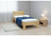 Egyszemélyes tömörfa ágy AMBER 90x200 cm bükk