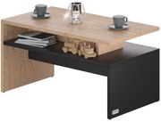 Casaria® Sacramento dohányzóasztal 92x50x47cm - natúr/antracit