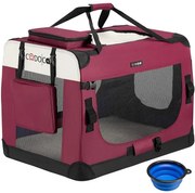 Cadoca® Hordozható kutyatáska L 70x52x52cm - piros