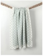 Baby Baby Dots világoskék pamut gyerek takaró, 90 x 90 cm - Homemania Decor