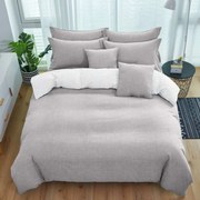 Krepp ágyneműhuzat TABULA világosszürke + párnahuzat 40x50 cm Ágyneműhuzat mérete: 70 x 90 cm | 140 x 200 cm