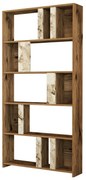 Lime White Marbel és Walnut könyvespolc