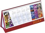 Naptár, asztali, álló, CSÍZIÓ, Öko, bordó (NCSABO)