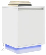 éjjeliszekrény LED világítással Fehér 38x34x50 cm 38x34x50 cm