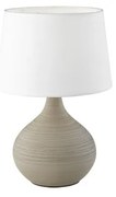 Martin fehér-barna kerámia-szövet asztali lámpa, magasság 29 cm - Trio