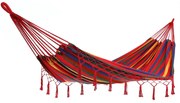 Deuba Függőágy rojtokkal 320x150 cm - piros