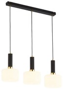 Jupiter 1854 - VA3 - Csillár zsinóron VANES 3xE27/60W/230V arany/fekete