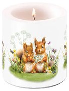 Vidám Mókusos átvilágítós viasz gyertya kicsi