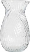 Yuue üveg váza átlátszó 12x20,5 cm Homla