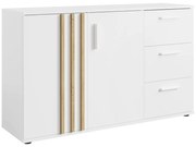 TOLIS 2D3S komód, fehér