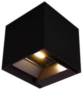 LED napelemes fali lámpa szenzorral LED/9W/3,7V 3000/4000/5000K IP65 fekete