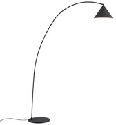 Retro állólámpa fekete, fehér belsővel - Triangolo