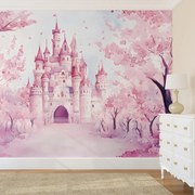 Fotótapéta - Rózsaszín kastély (147x102 cm)