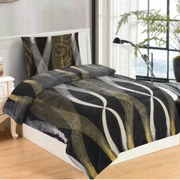 Arany szalag mikroplüss ágyneműhuzat 200x140cm+90x70cm TiaHome